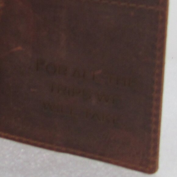 LEFT COAST DISTRESSED LEATHER PASSPORT COVER - Picture 11 of 13